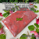 Beef all cuts & brands DOG FOOD PURE BEEF & LAMB POWDER excess from bandsaw meat cut frozen RAW & COOKED price/pack 500gr (no added preservative/colouring)